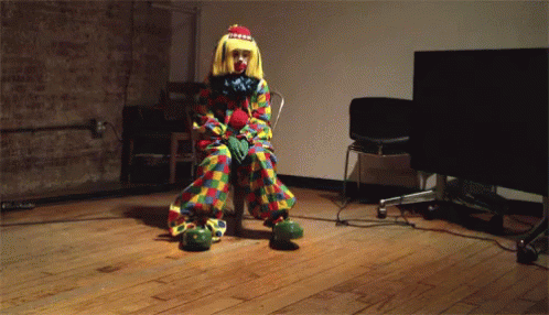 Clown Shoes Tapping Shoes On Floor GIF