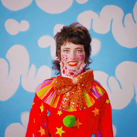 Clown Show Eye Balls Out GIF