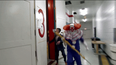 Clown Show Happy Jump GIF
