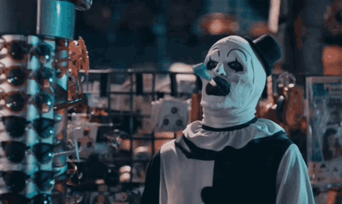 Clown Smoking Cigarette