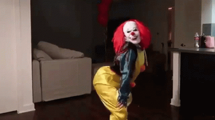Clown Twerk Dancing GIF