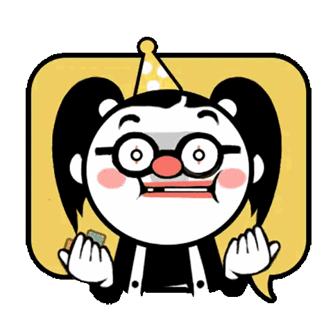 Clown With Glasses And Party Hat