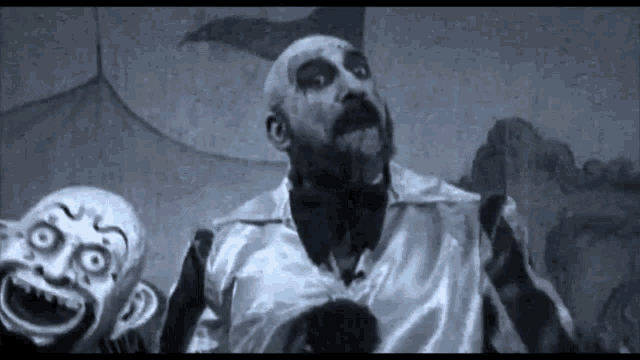 Clown Zombie Eating GIF