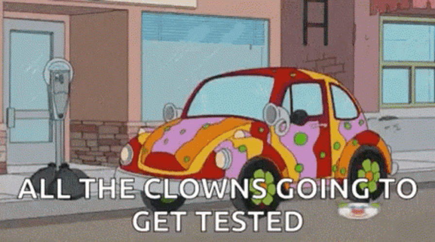 Clown Car Parking GIF 