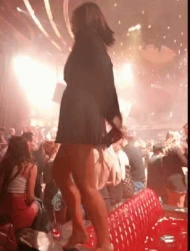 Lively Club Music And Red Lights GIF
