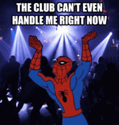 Spider Man In The Club GIF