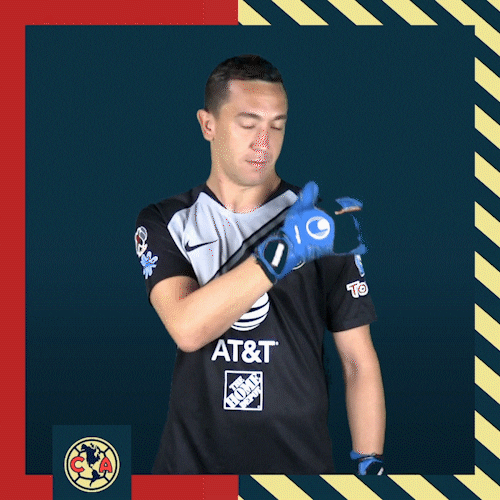 Club America Agustin Merchasin Shoulder Tap GIF