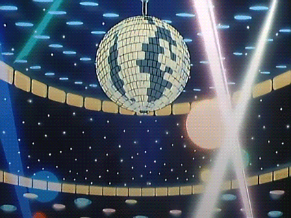 Club Dancing Colorful Disco Ball GIF