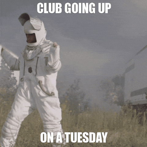 Club Going Up On A Tuesday Astronaut Dance GIF