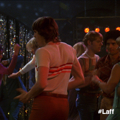 Clubbing Ashton Kutcher Retro GIF