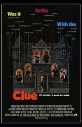 Clue Movie Trailer Ciommercial GIF