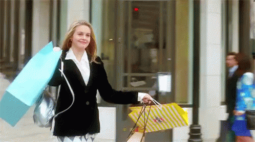 Clueless Cher Shopping Spree GIF