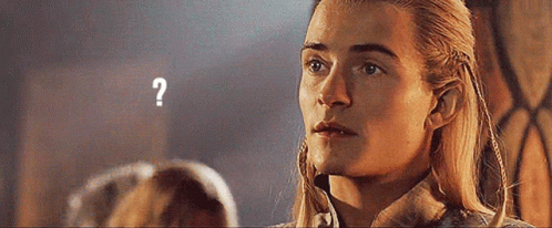 Clueless Legolas Question Mark GIF