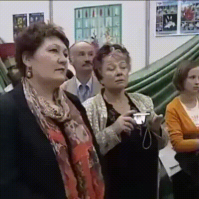 Clueless Old Woman With Camera GIF