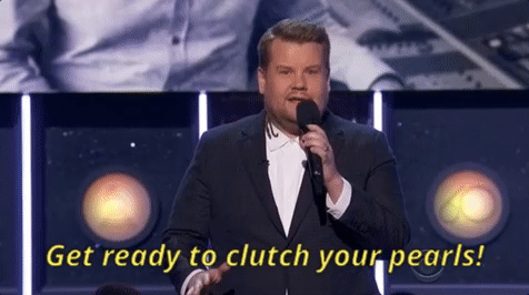 Clutch Pearls James Corden Host GIF