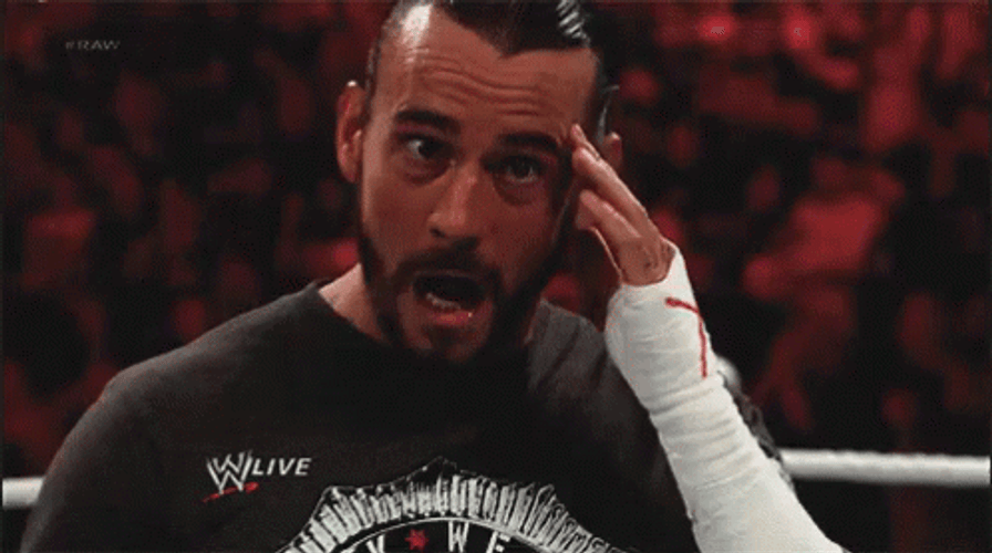 CM Punk Headache GIF
