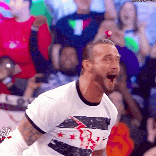CM Punk Screaming GIF