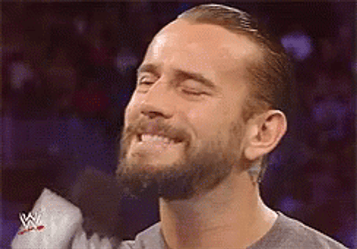 CM Punk Teeth Out Smile GIF