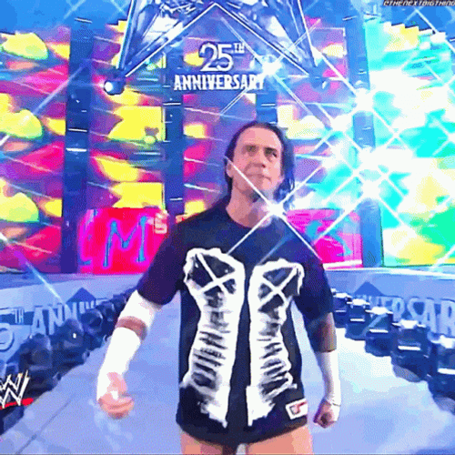 CM Punk Wrestlemania Entrance GIF