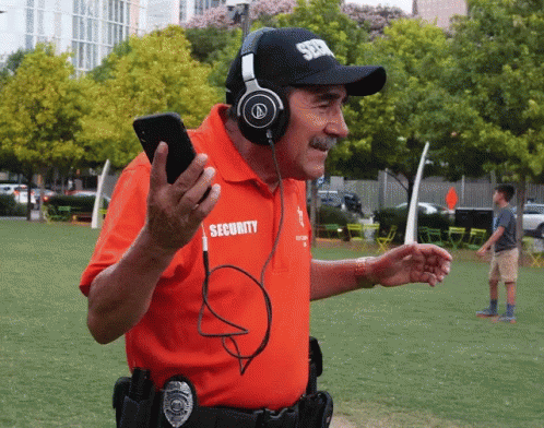 Coach Enjoys Wearing Headphones GIF