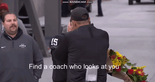 Coach Hug Brock Purdy GIF