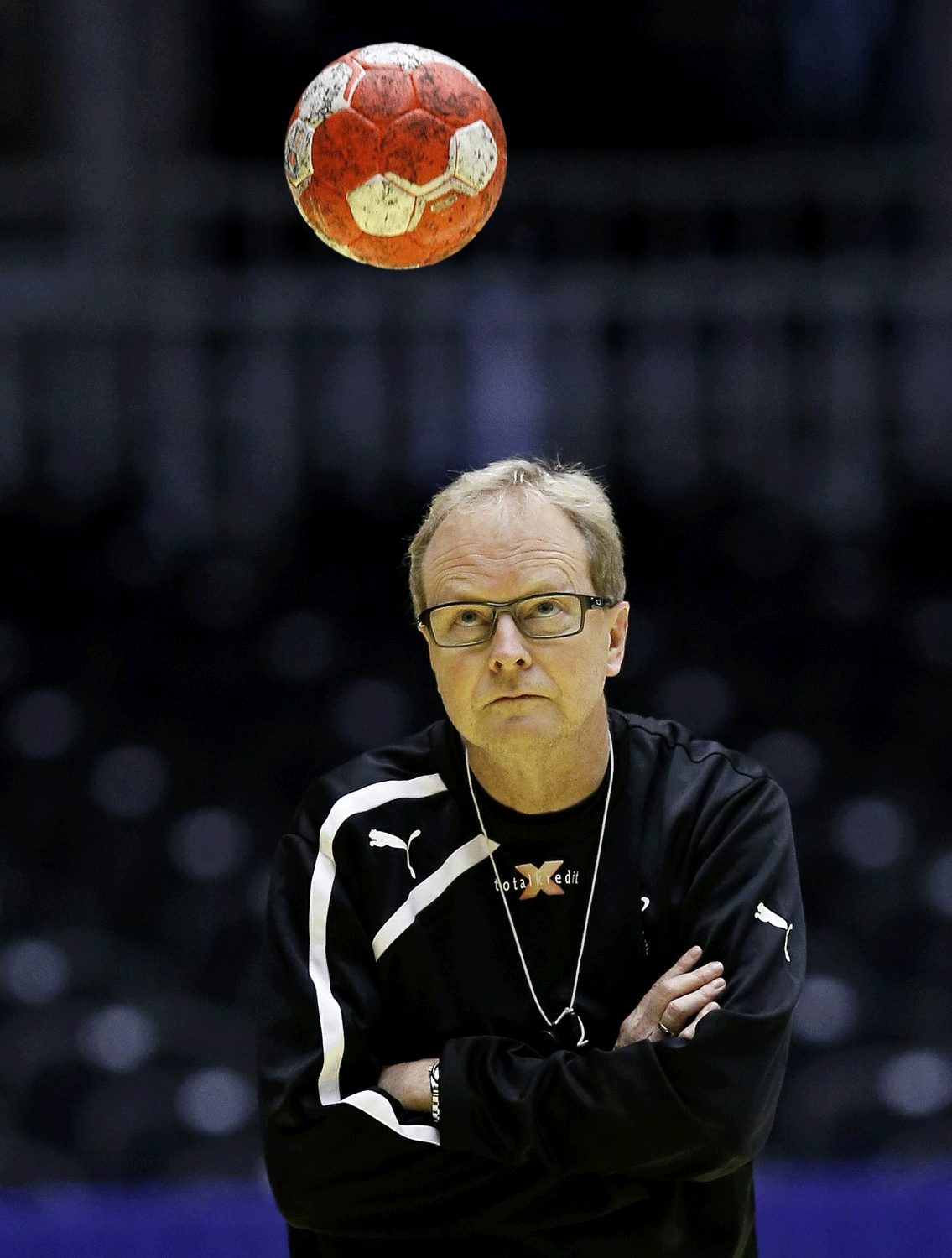 Coach With Bouncing Handball GIF