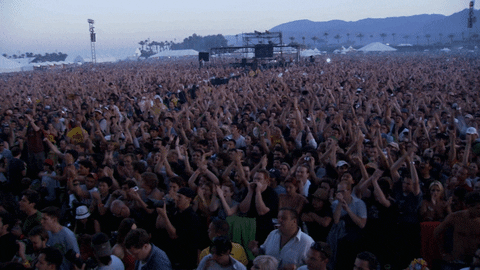 Coachella Crowd Clapping GIF