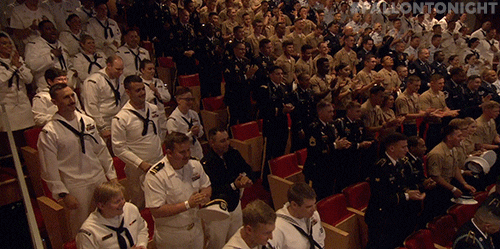 Coast Guard Standing Ovation GIF