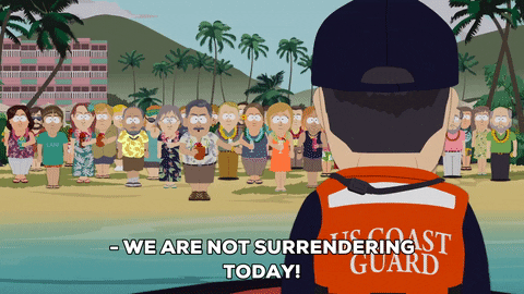 Coast Guard We Are Not Surrender GIF