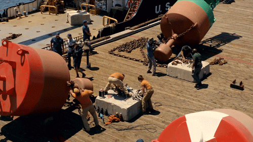 Coast Guard Working On The Sun GIF