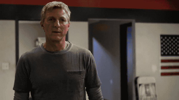 Cobra Kai Johnny Daniel Rivalry GIF