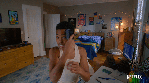 Cobra Kai Kenny Brushing Hair GIF