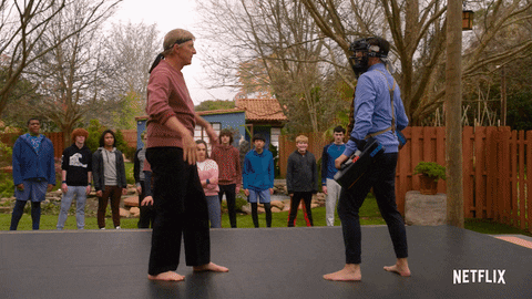 Cobra Kai Training I'm Out GIF