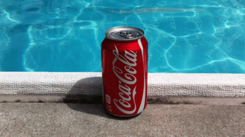 Coca Cola By The Pool GIF