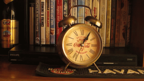 Coca Cola Clock on Havana Club Mat