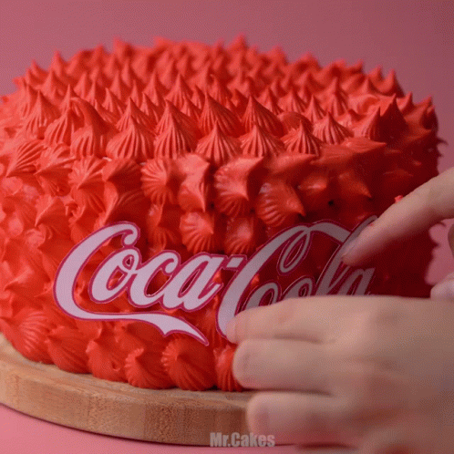 Coca Cola Red Cake GIF