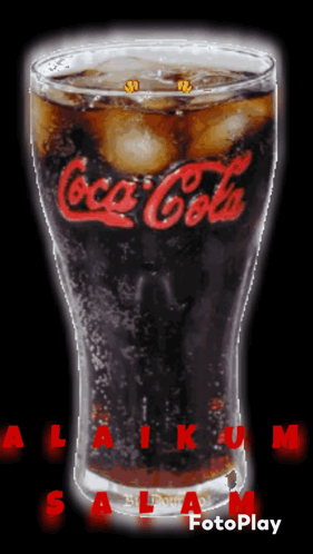 Coca Cola With Ice Cubes