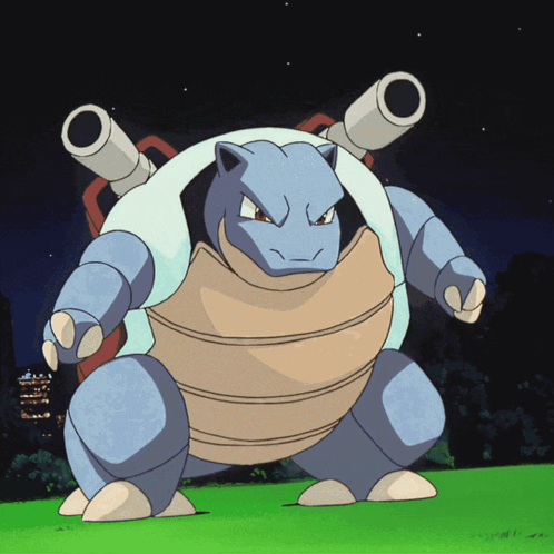 Cocky Blastoise Taunting Laugh GIF