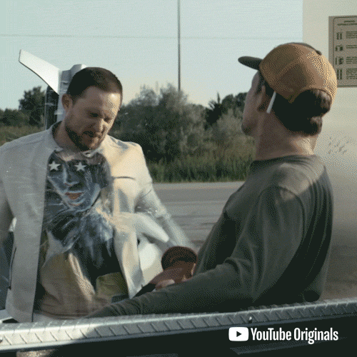Cocky Guy Karma Showered Gas GIF