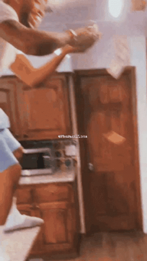 Cocky Guy Money Dance On The Table GIF