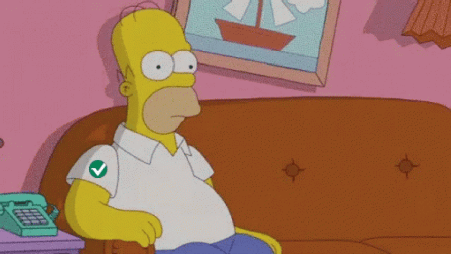 Cocky Homer Simpson I'm Ready GIF