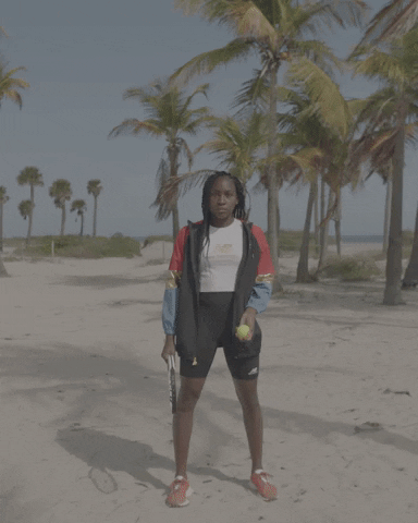 Coco Gauff Beach New Balance GIF