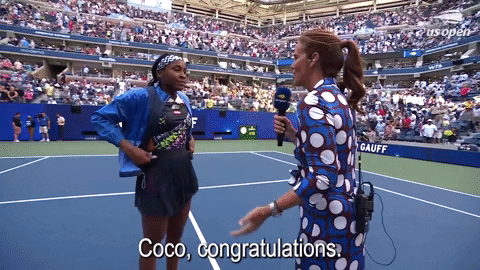 Coco Gauff Congratulations Us Open GIF