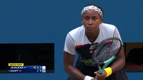 Coco Gauff Game Face Us Open GIF