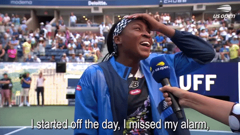 Coco Gauff Get Through Today GIF