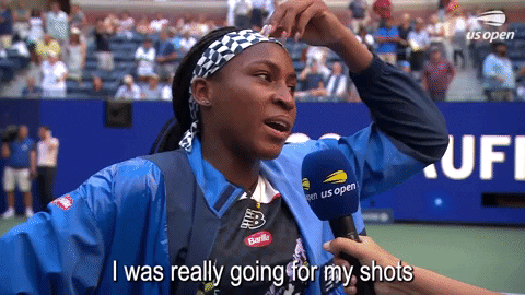 Coco Gauff Going For My Shots GIF