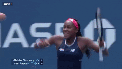 Coco Gauff Hug Australian Open GIF