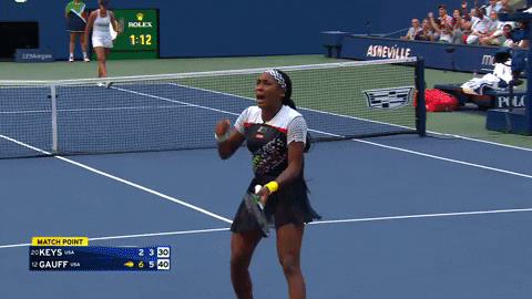Coco Gauff Hyped Us Open 2022 GIF