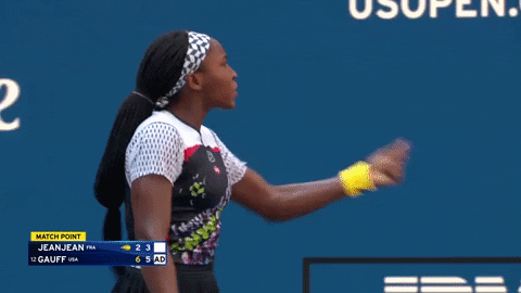 Coco Gauff Let's Go Us Open GIF