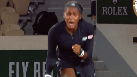 Coco Gauff Passionate Hyped Yes GIF